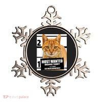 Most Wanted Orange Tabby Cat T Feline S Ornament thumb 0