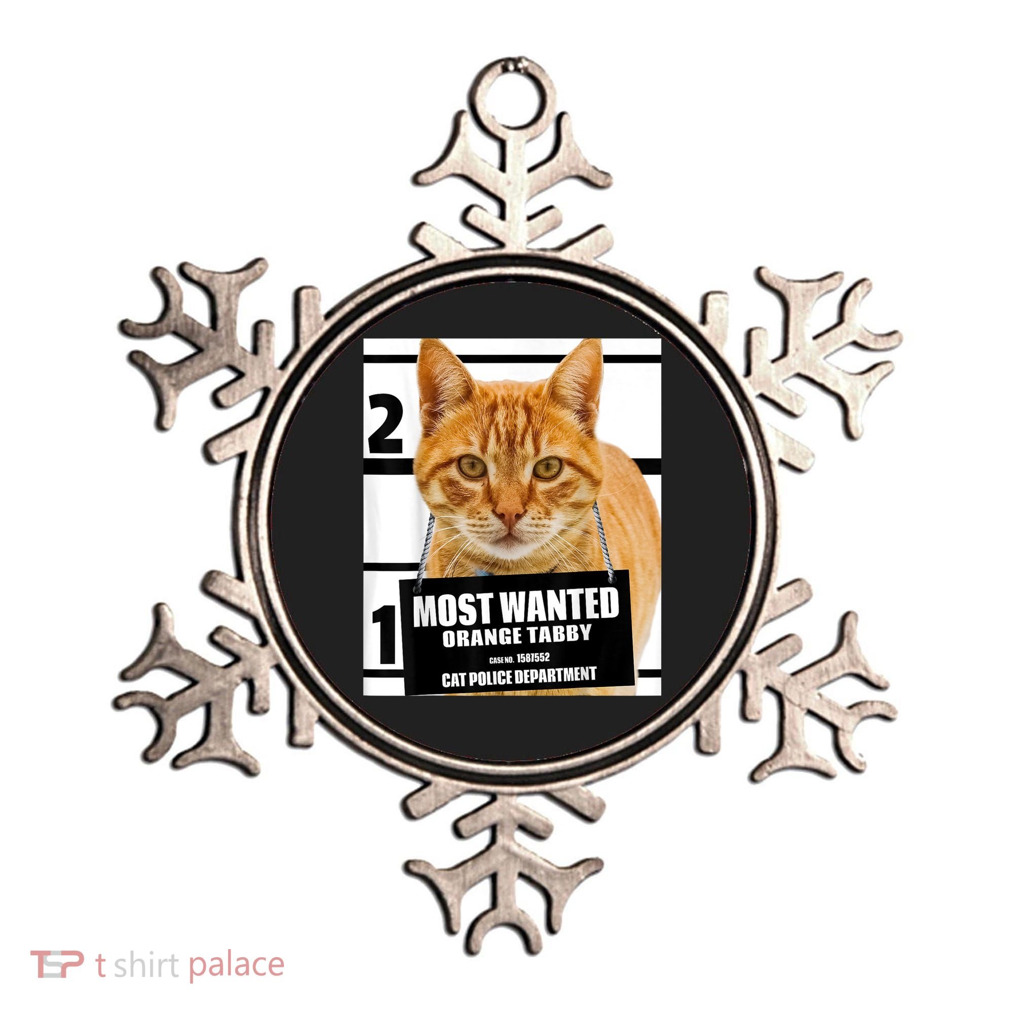Most Wanted Orange Tabby Cat T Feline S Ornament