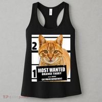 Most Wanted Orange Tabby Cat T Feline S Women's Tank Top thumb 3