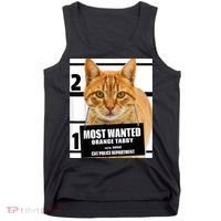 Most Wanted Orange Tabby Cat T Feline S Tank Top thumb 0