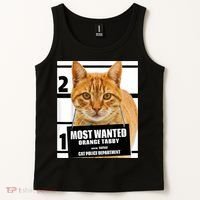 Most Wanted Orange Tabby Cat T Feline S Tank Top thumb 2