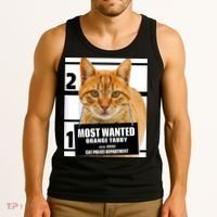 Most Wanted Orange Tabby Cat T Feline S Tank Top thumb 3