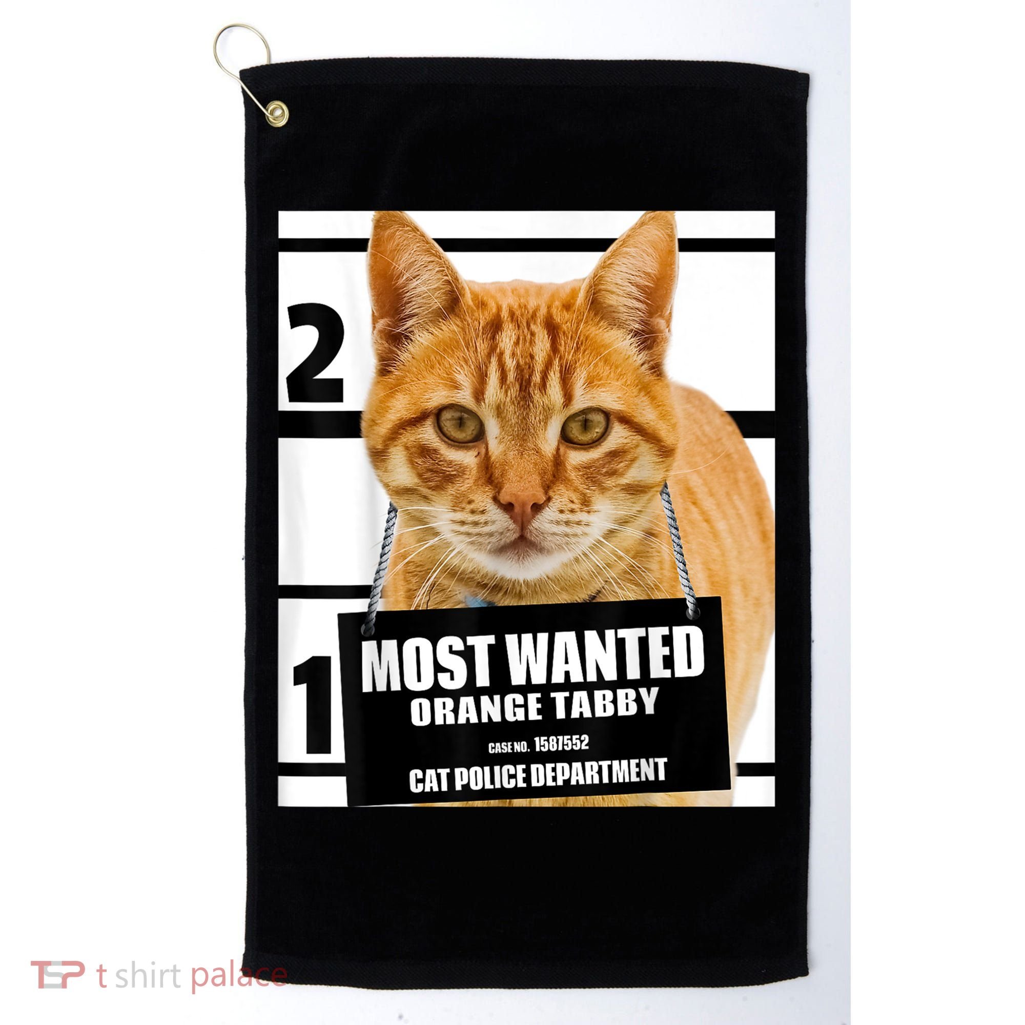 Most Wanted Orange Tabby Cat T Feline S Golf Towel