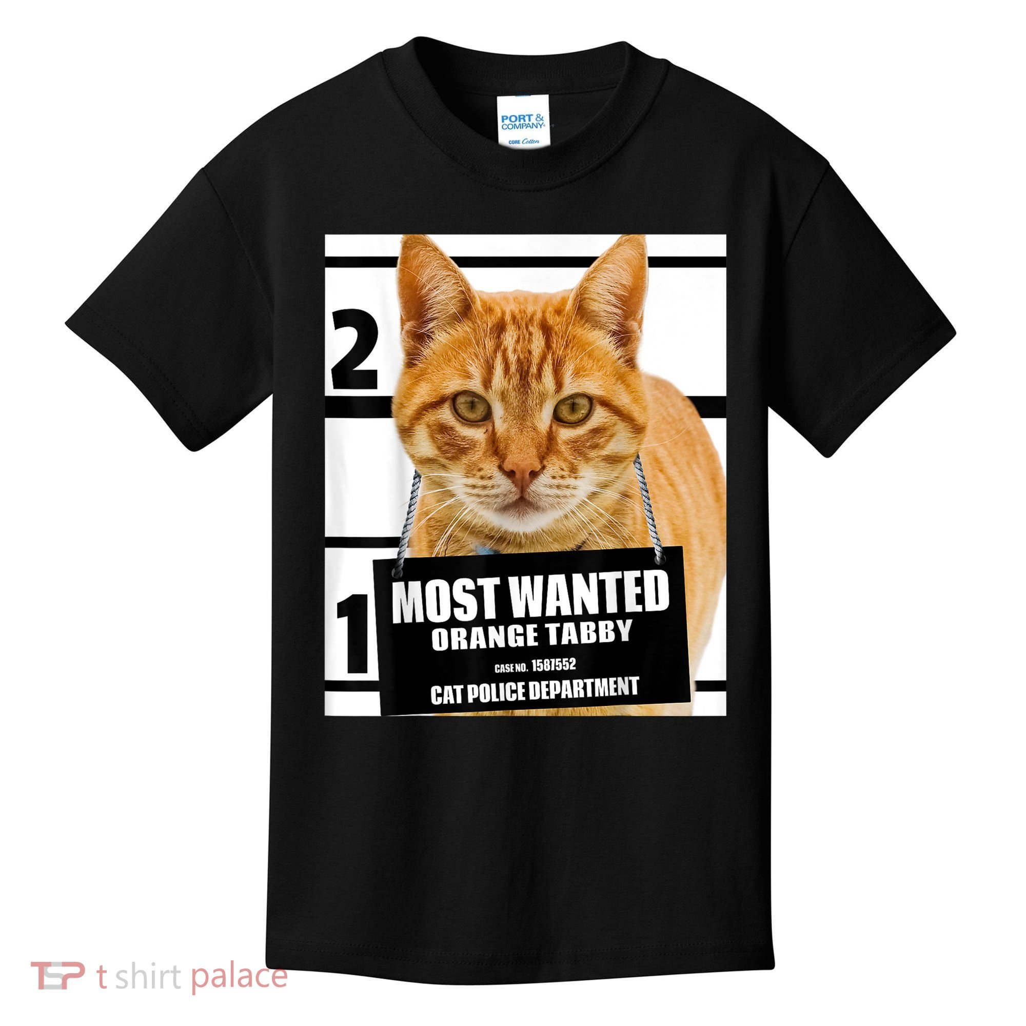 Most Wanted Orange Tabby Cat T Feline S Kids T-Shirt