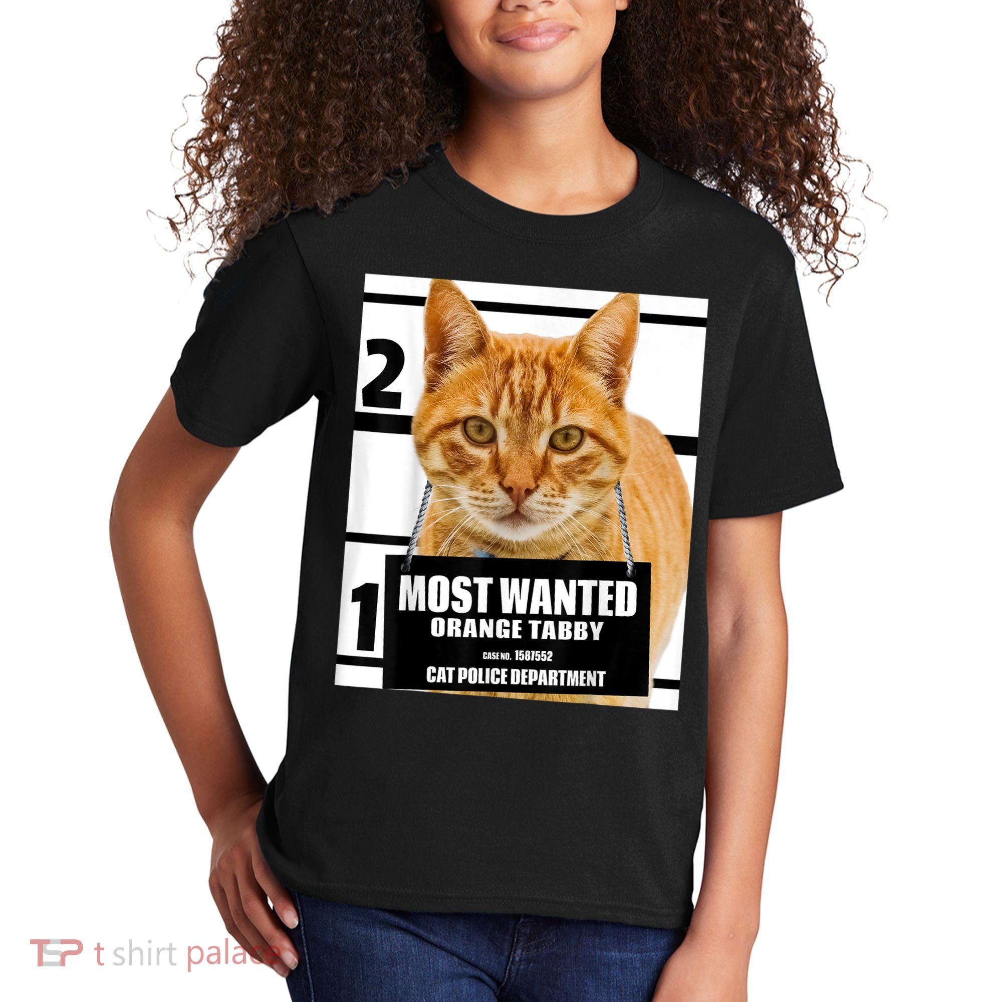 Most Wanted Orange Tabby Cat T Feline S Kids T-Shirt