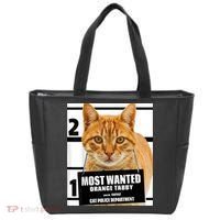 Most Wanted Orange Tabby Cat T Feline S Tote Bag thumb 0