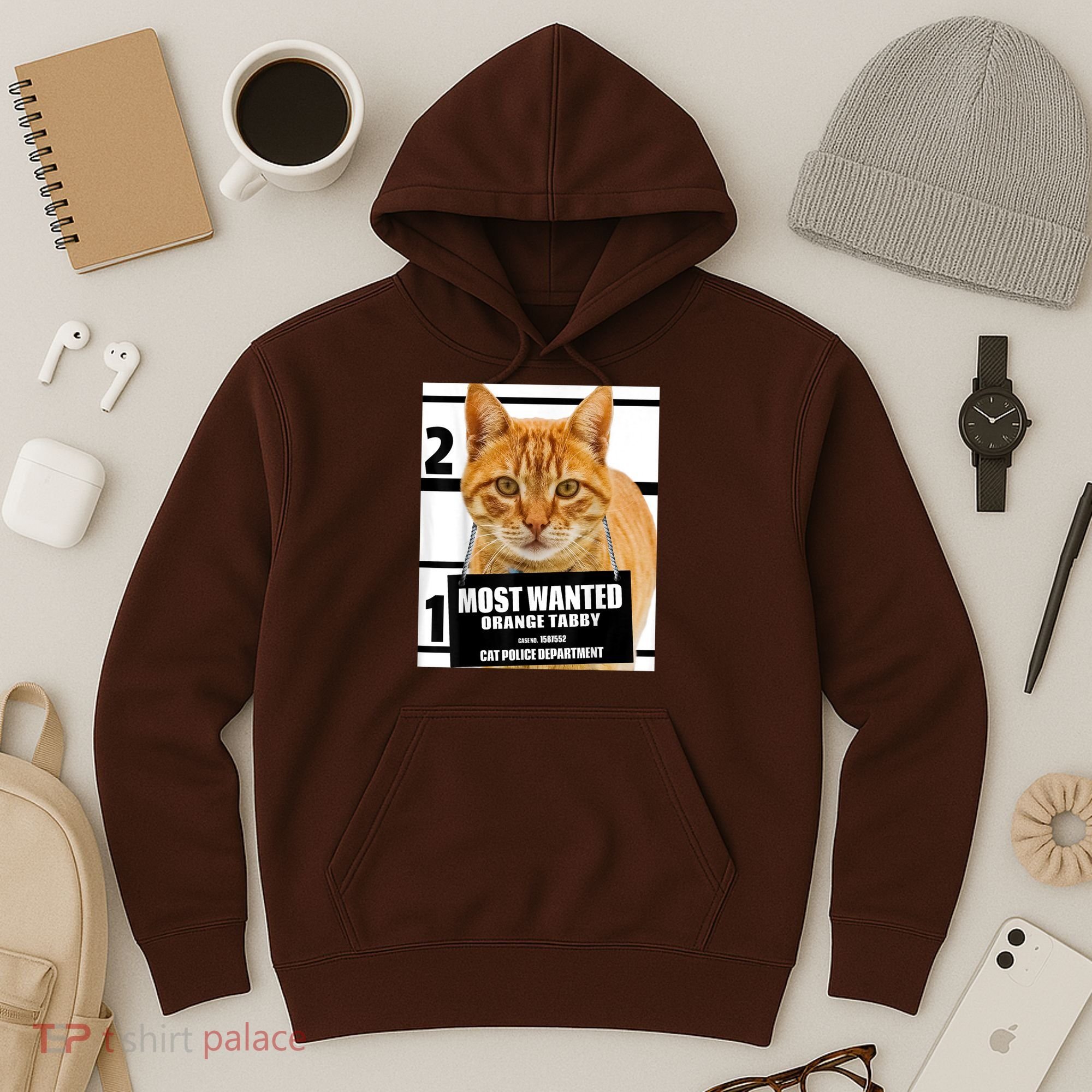 Most Wanted Orange Tabby Cat T Feline S Hoodie