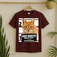 Most Wanted Orange Tabby Cat T Feline S T-Shirt thumb 2