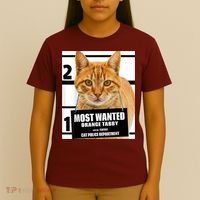 Most Wanted Orange Tabby Cat T Feline S T-Shirt thumb 4