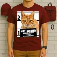 Most Wanted Orange Tabby Cat T Feline S T-Shirt thumb 6
