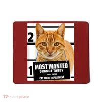 Most Wanted Orange Tabby Cat T Feline S Mousepad thumb 0
