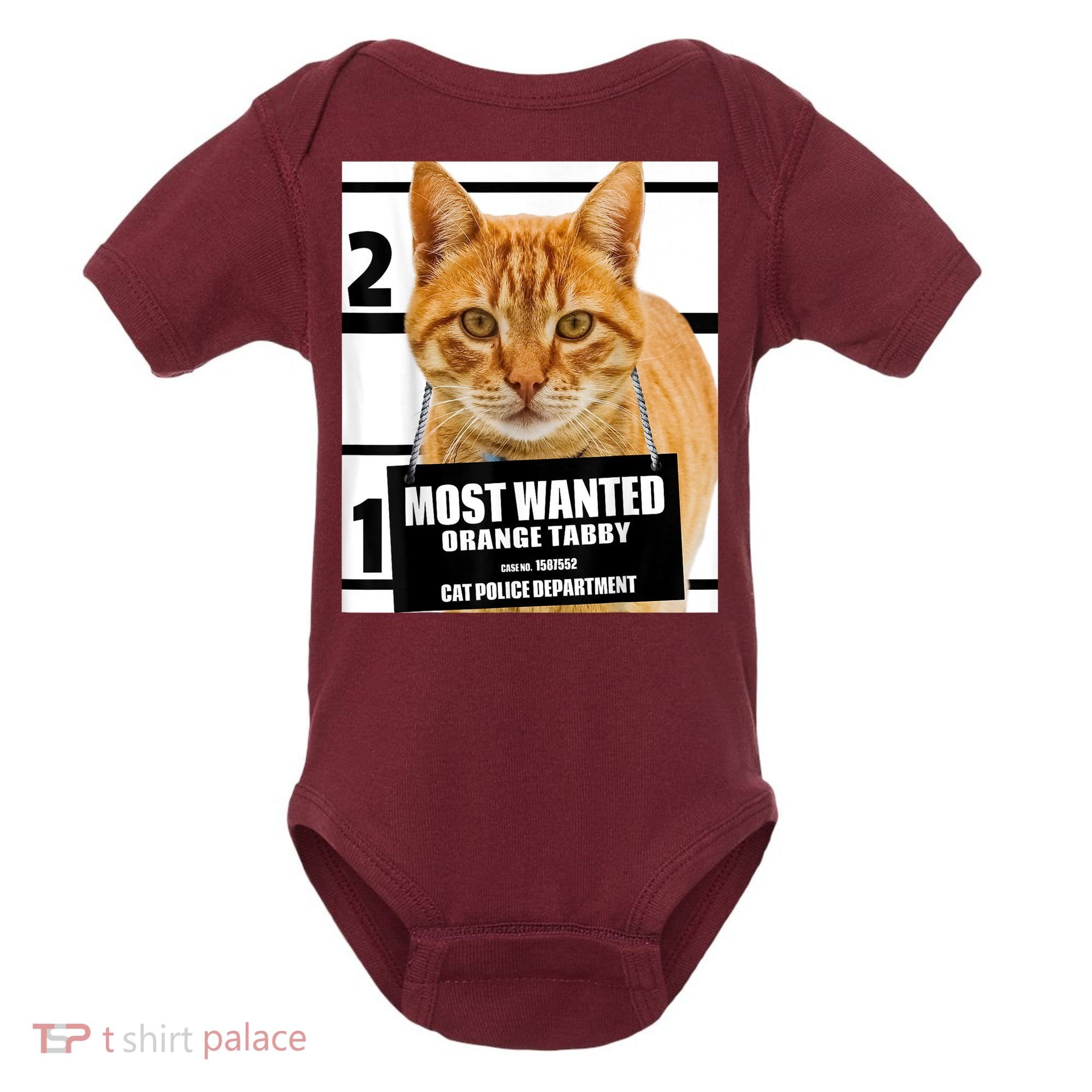 Most Wanted Orange Tabby Cat T Feline S Baby Bodysuit