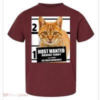 Most Wanted Orange Tabby Cat T Feline S Toddler T-Shirt thumb 0