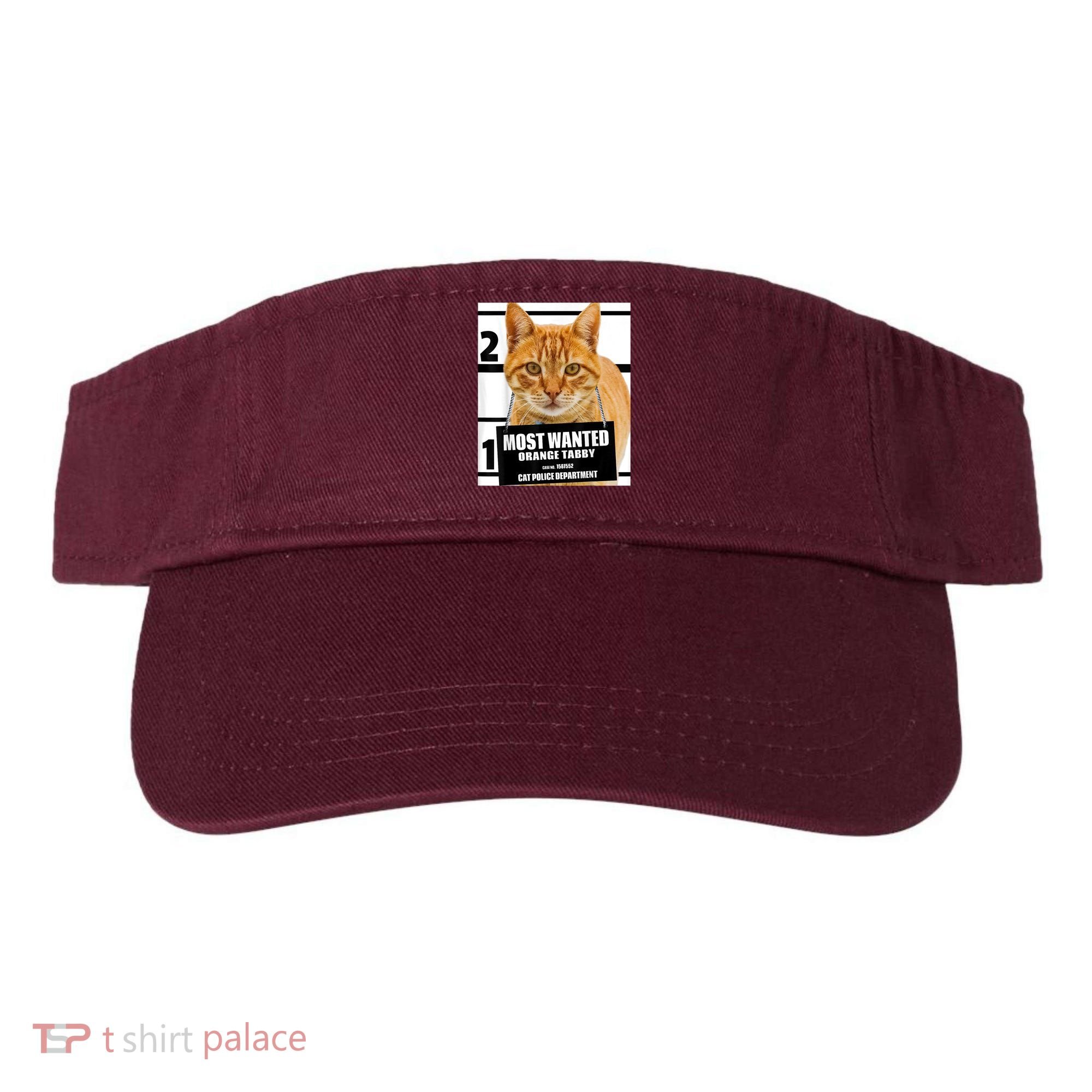 Most Wanted Orange Tabby Cat T Feline S Visor