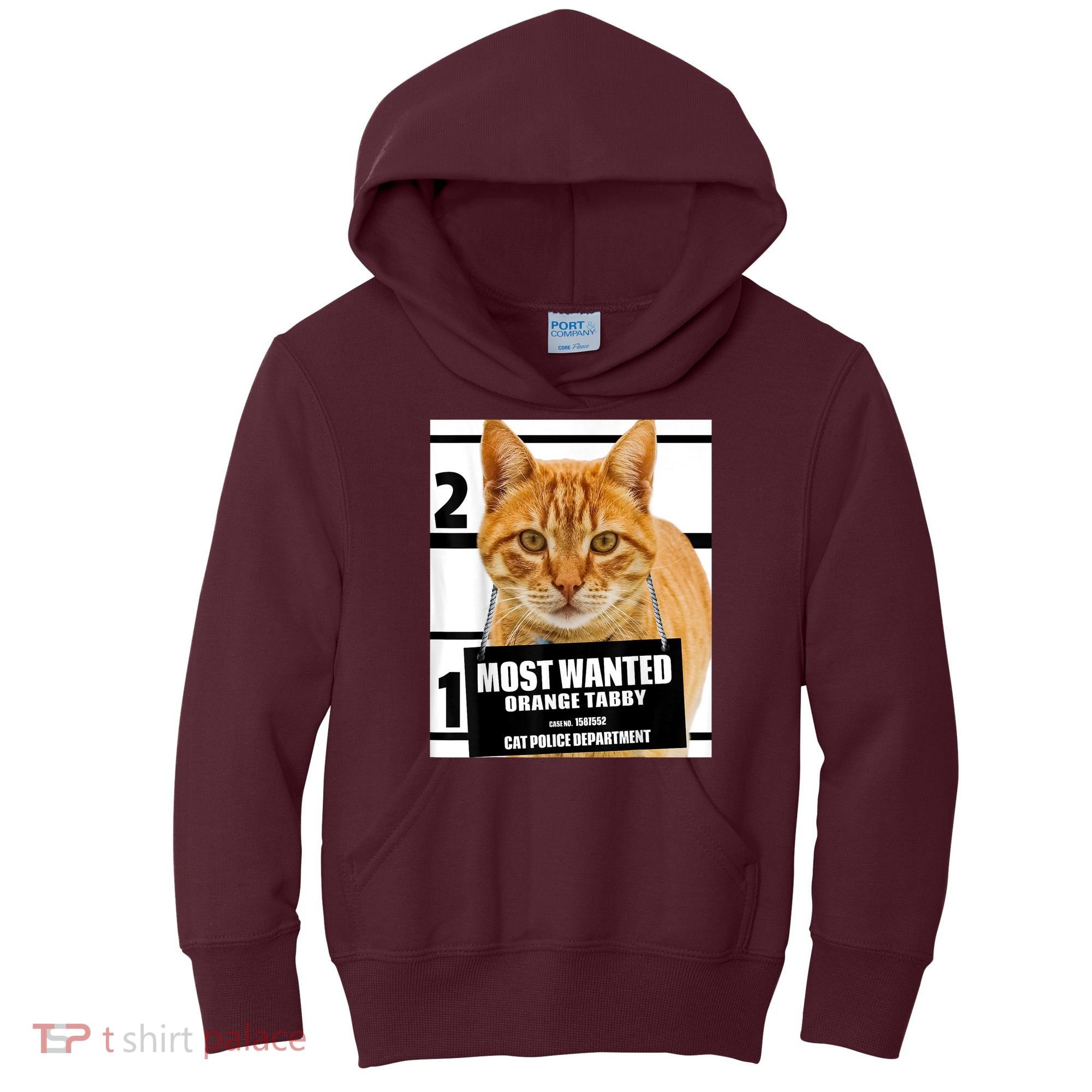 Most Wanted Orange Tabby Cat T Feline S Kids Hoodie