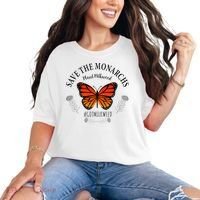 Monarch Whisperer Plant Milkweed Butterfly Save The Monarchs Comfort Colors T-Shirt thumb 0