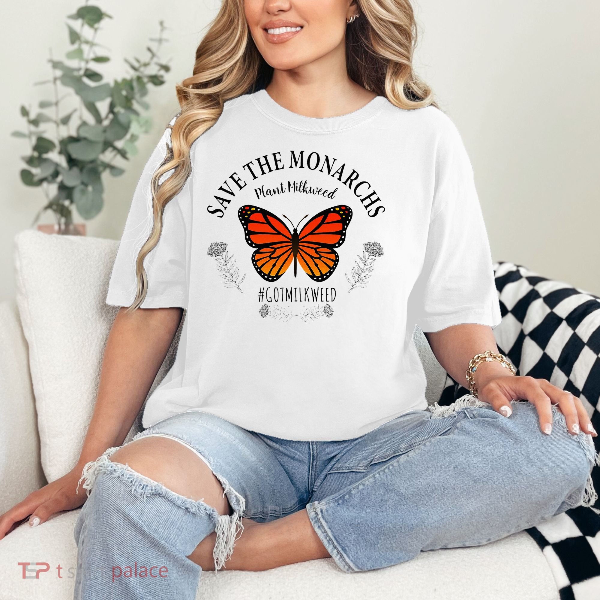 Monarch Whisperer Plant Milkweed Butterfly Save The Monarchs Comfort Colors T-Shirt