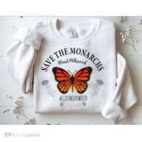 Monarch Whisperer Plant Milkweed Butterfly Save The Monarchs Sweatshirt thumb 2