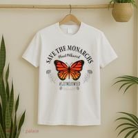 Monarch Whisperer Plant Milkweed Butterfly Save The Monarchs T-Shirt thumb 2