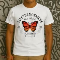 Monarch Whisperer Plant Milkweed Butterfly Save The Monarchs T-Shirt thumb 3