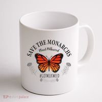Monarch Whisperer Plant Milkweed Butterfly Save The Monarchs Coffee Mug thumb 1