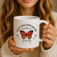 Monarch Whisperer Plant Milkweed Butterfly Save The Monarchs Coffee Mug thumb 3