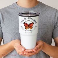 Monarch Whisperer Plant Milkweed Butterfly Save The Monarchs Tumbler thumb 2