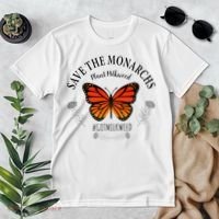 Monarch Whisperer Plant Milkweed Butterfly Save The Monarchs Premium T-Shirt thumb 2