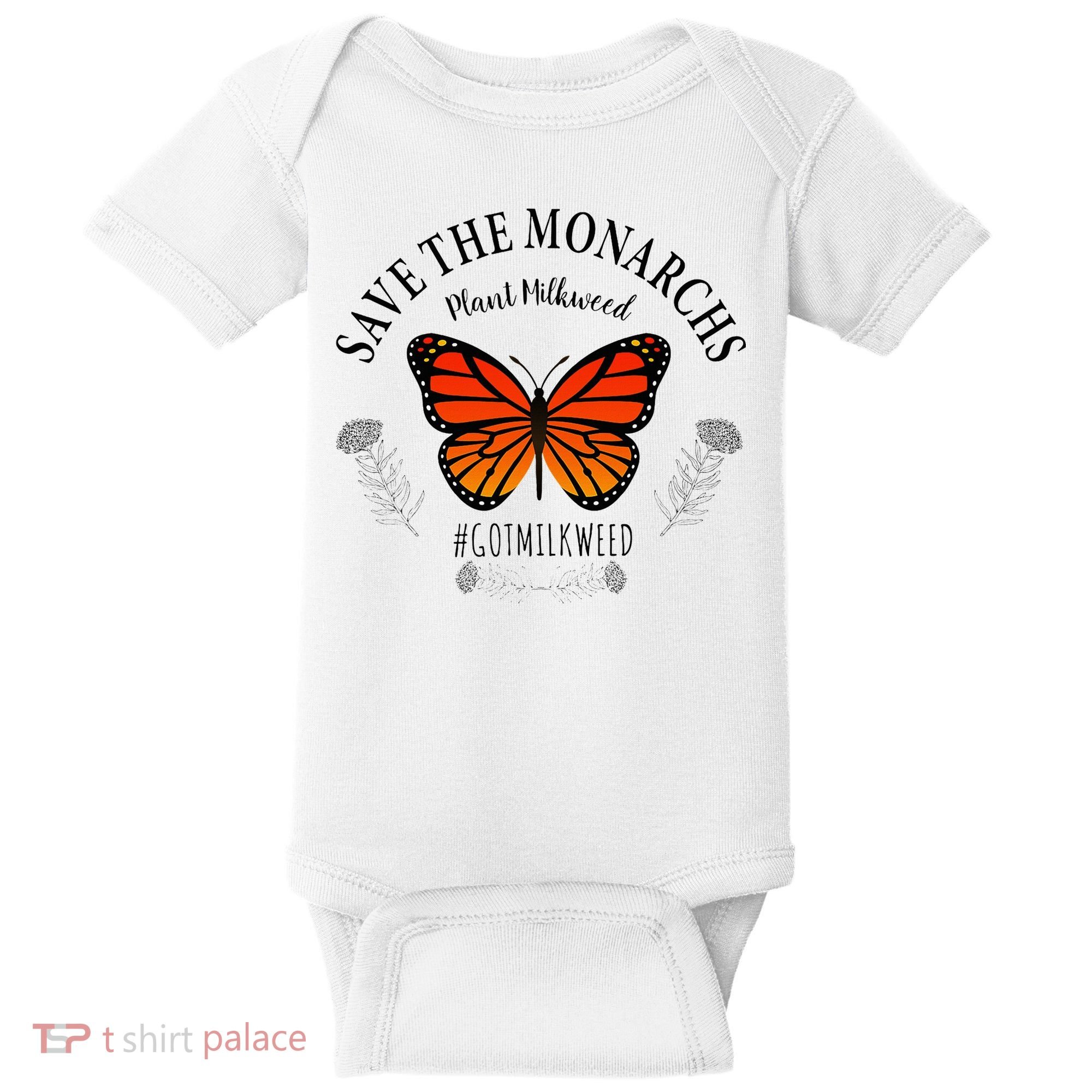 Monarch Whisperer Plant Milkweed Butterfly Save The Monarchs Baby Bodysuit