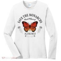 Monarch Whisperer Plant Milkweed Butterfly Save The Monarchs Women's Long Sleeve Shirt thumb 0