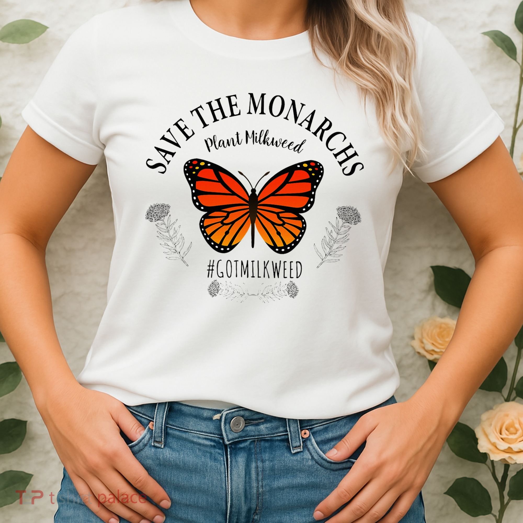 Monarch Whisperer Plant Milkweed Butterfly Save The Monarchs Women's T-Shirt