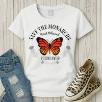 Monarch Whisperer Plant Milkweed Butterfly Save The Monarchs Women's T-Shirt thumb 3