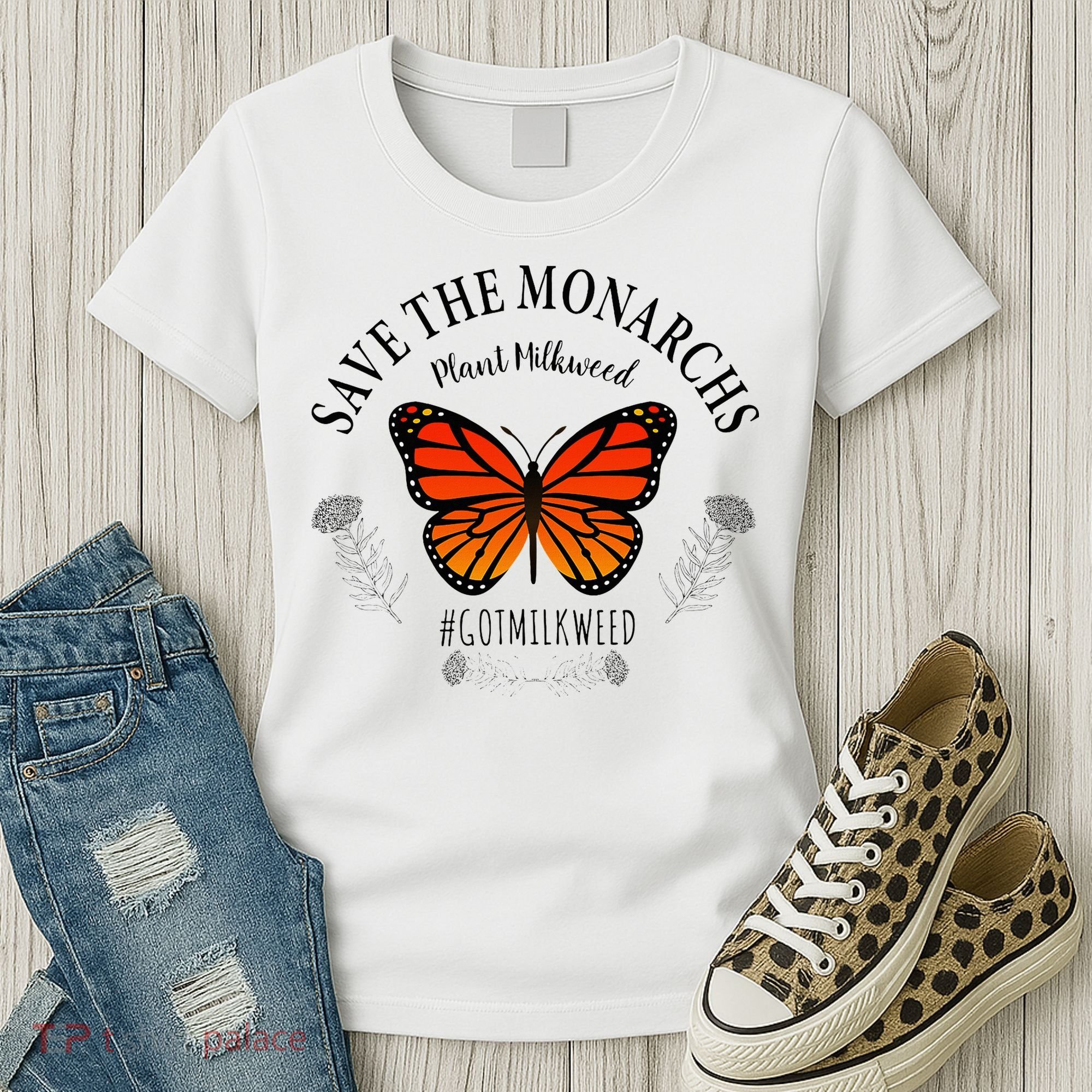 Monarch Whisperer Plant Milkweed Butterfly Save The Monarchs Women's T-Shirt