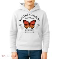 Monarch Whisperer Plant Milkweed Butterfly Save The Monarchs Kids Hoodie thumb 4