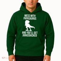Mess With Papasaurus And Youll Get Jurasskicked Funny Dad Gift Hoodie thumb 2
