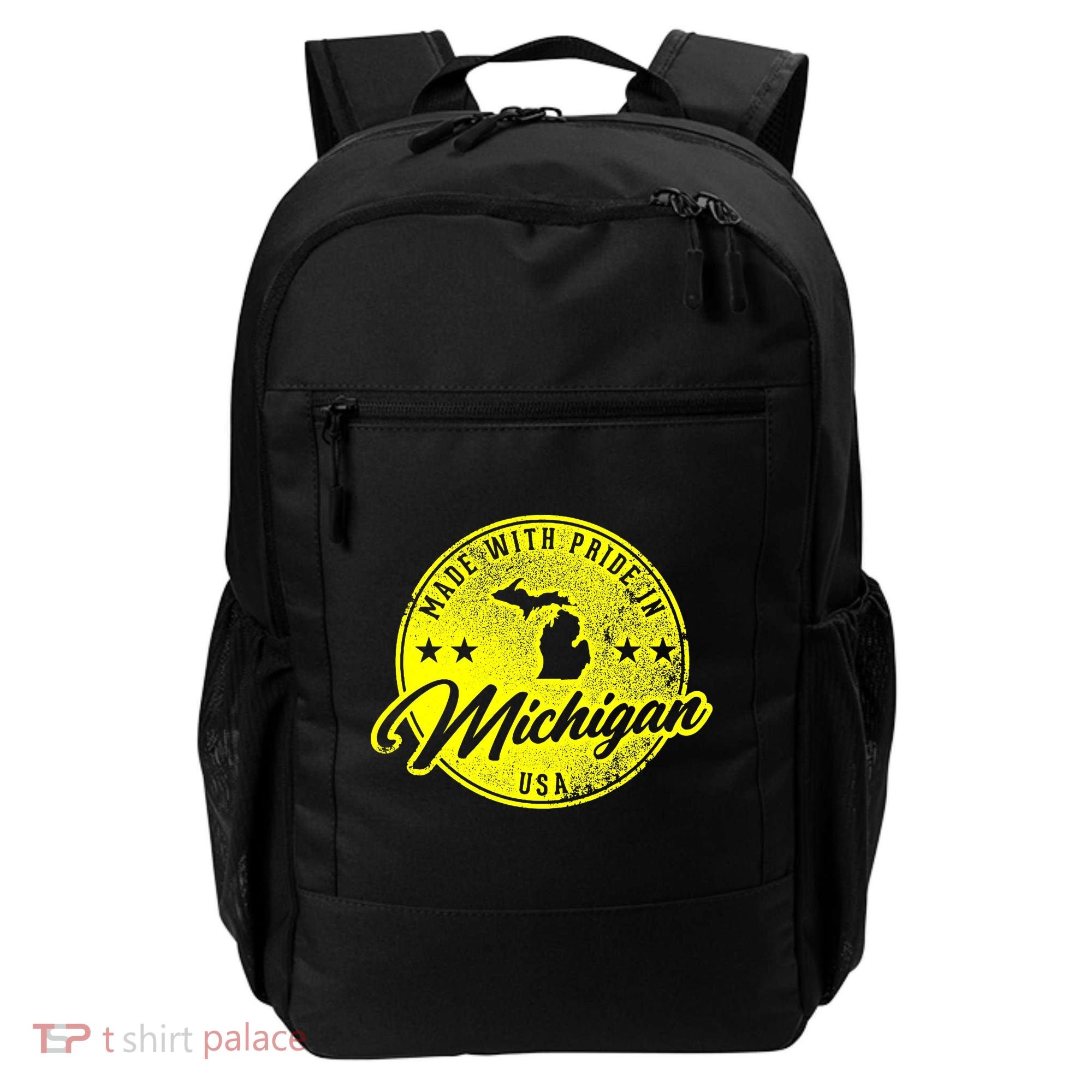 Made With Pride In Michigan USA Retro Backpack