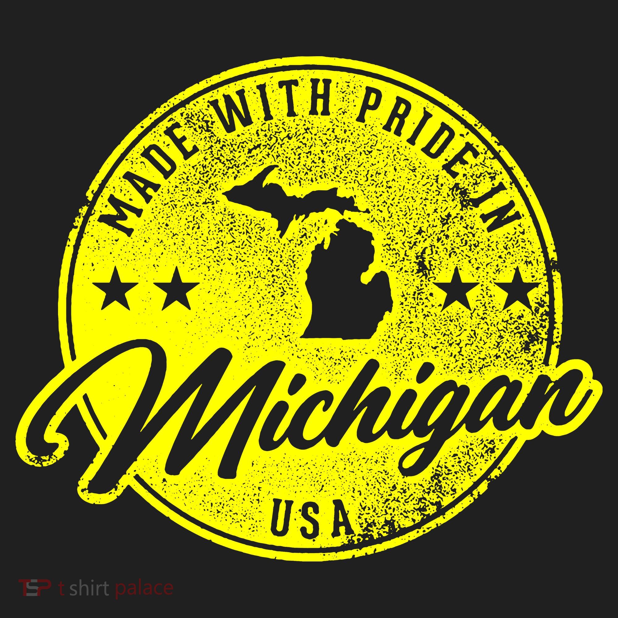 Made With Pride In Michigan USA Retro Tumbler