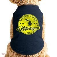 Made With Pride In Michigan USA Retro Doggie Tank thumb 0