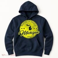 Made With Pride In Michigan USA Retro Hoodie thumb 0
