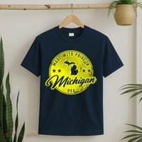 Made With Pride In Michigan USA Retro T-Shirt thumb 2