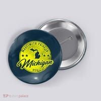 Made With Pride In Michigan USA Retro Button thumb 0
