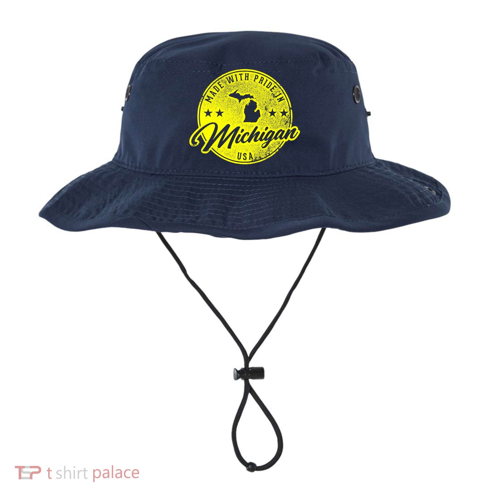 Made With Pride In Michigan USA Retro Bucket Hat