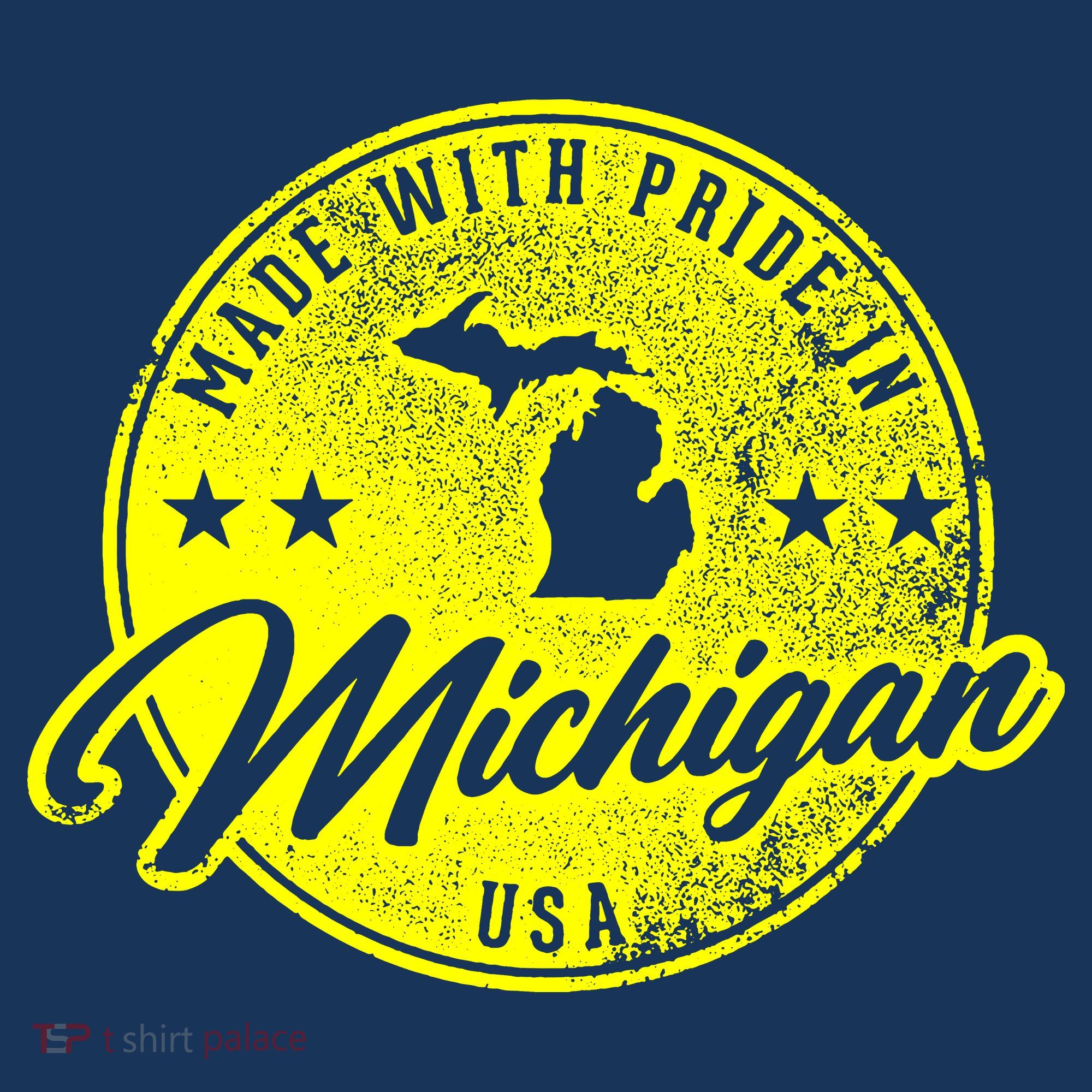 Made With Pride In Michigan USA Retro Women's Tank Top