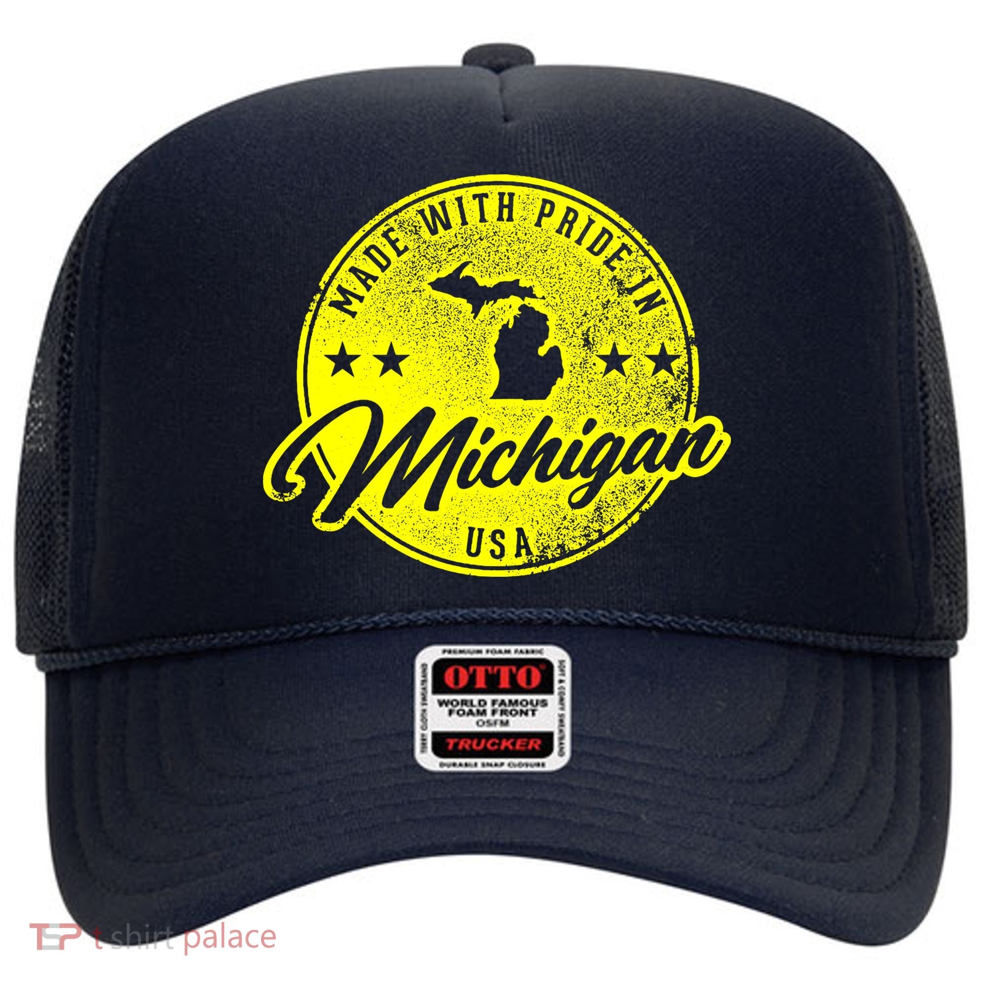 Made With Pride In Michigan USA Retro Hat