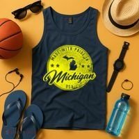 Made With Pride In Michigan USA Retro Tank Top thumb 4