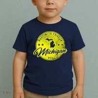 Made With Pride In Michigan USA Retro Toddler T-Shirt thumb 2