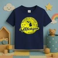 Made With Pride In Michigan USA Retro Toddler T-Shirt thumb 3