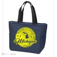 Made With Pride In Michigan USA Retro Tote Bag thumb 3