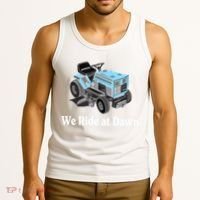 Mens We Ride At Dawn | Father's Day | Dad Gift | Grandfather Tank Top thumb 3