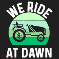 Mens We Ride At Dawn Lawnmower Shirt Lawn Mowing Dad Yard Work Hat thumb 2